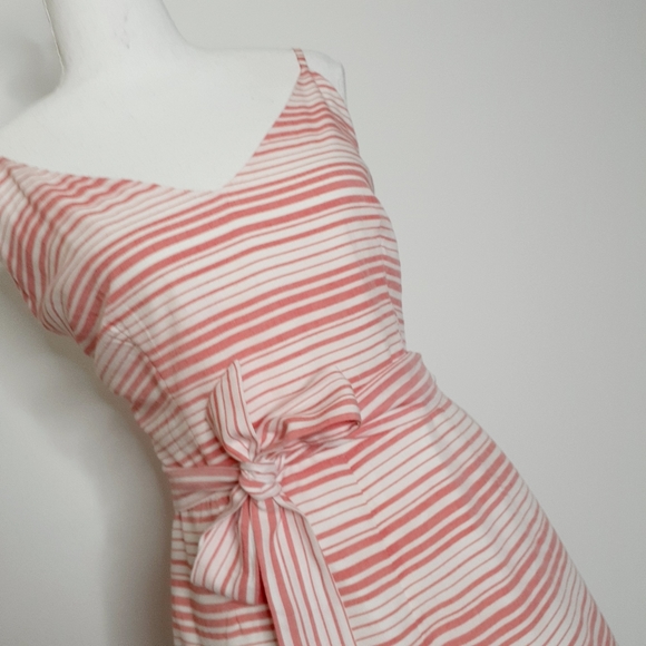 BB Dakota Gianna Pink and White Striped Romper - Picture 10 of 11